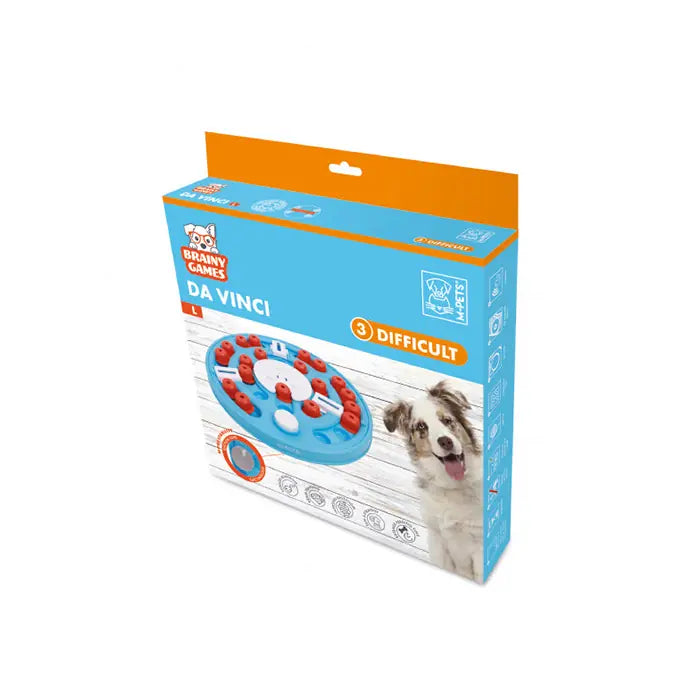 M-Pets Brainy Da Vinci Level 3 Interactive Dog Puzzle Toy