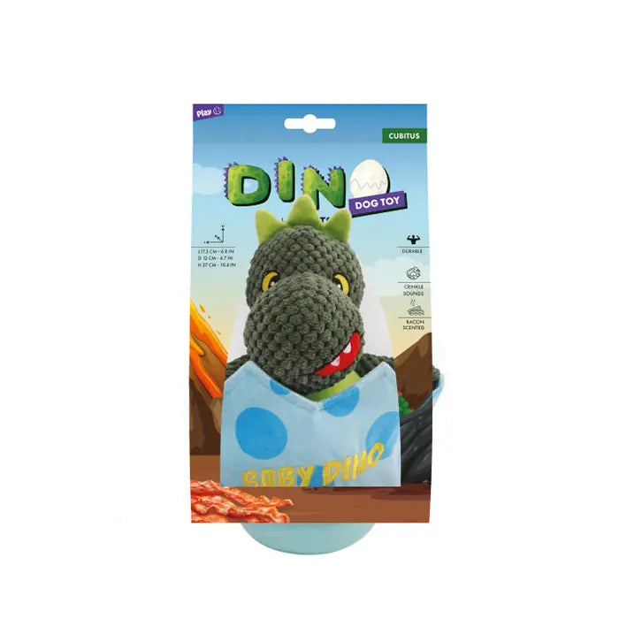 M-Pets Play Dino Cubitus Bacon Scented Dog Toy 1 pc