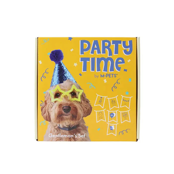 M-Pets Party Time Birthday Set for Male Dogs 1 Count