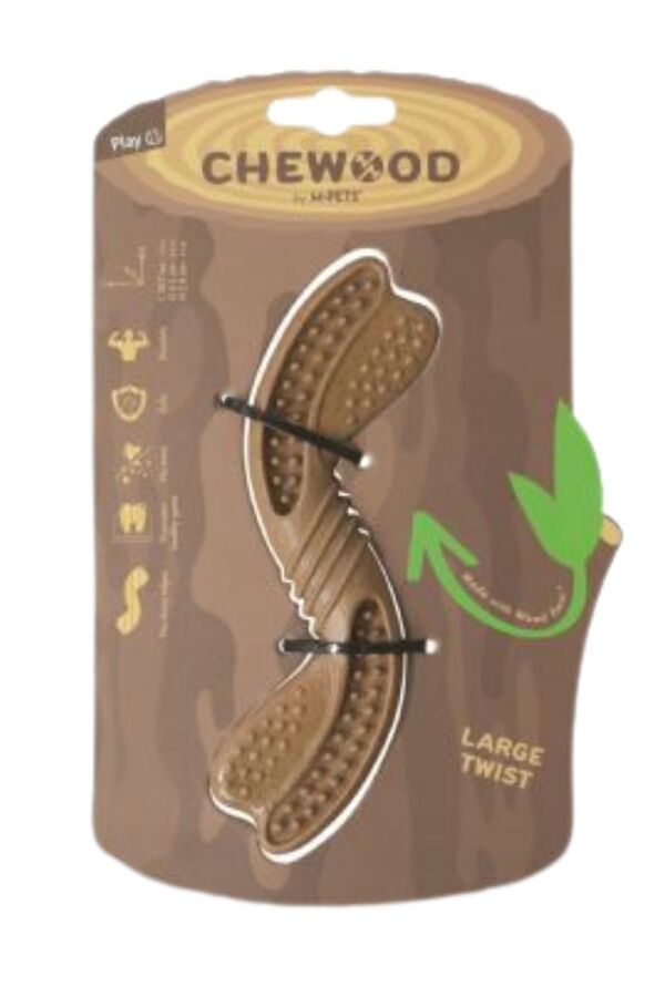 M-Pets Chewood Large Twist Durable Dog Chew Toy 18.7cm
