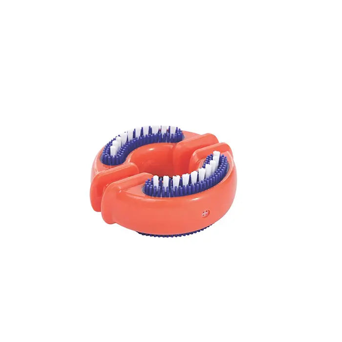 M-Pets Dental Squeaky Ring Dog Toy with Toothbrush Texture