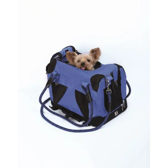 M-Pets 2in1 Remix Pet Carrier Blue & Black 41x28x28cm
