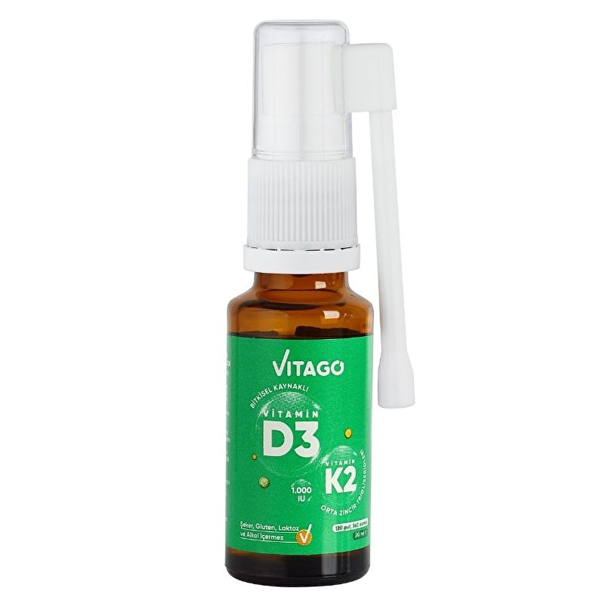 Vitago D3 Vitamin & K2 Spray 20ml - Non-GMO Plant-Based | Vegan - Image #2