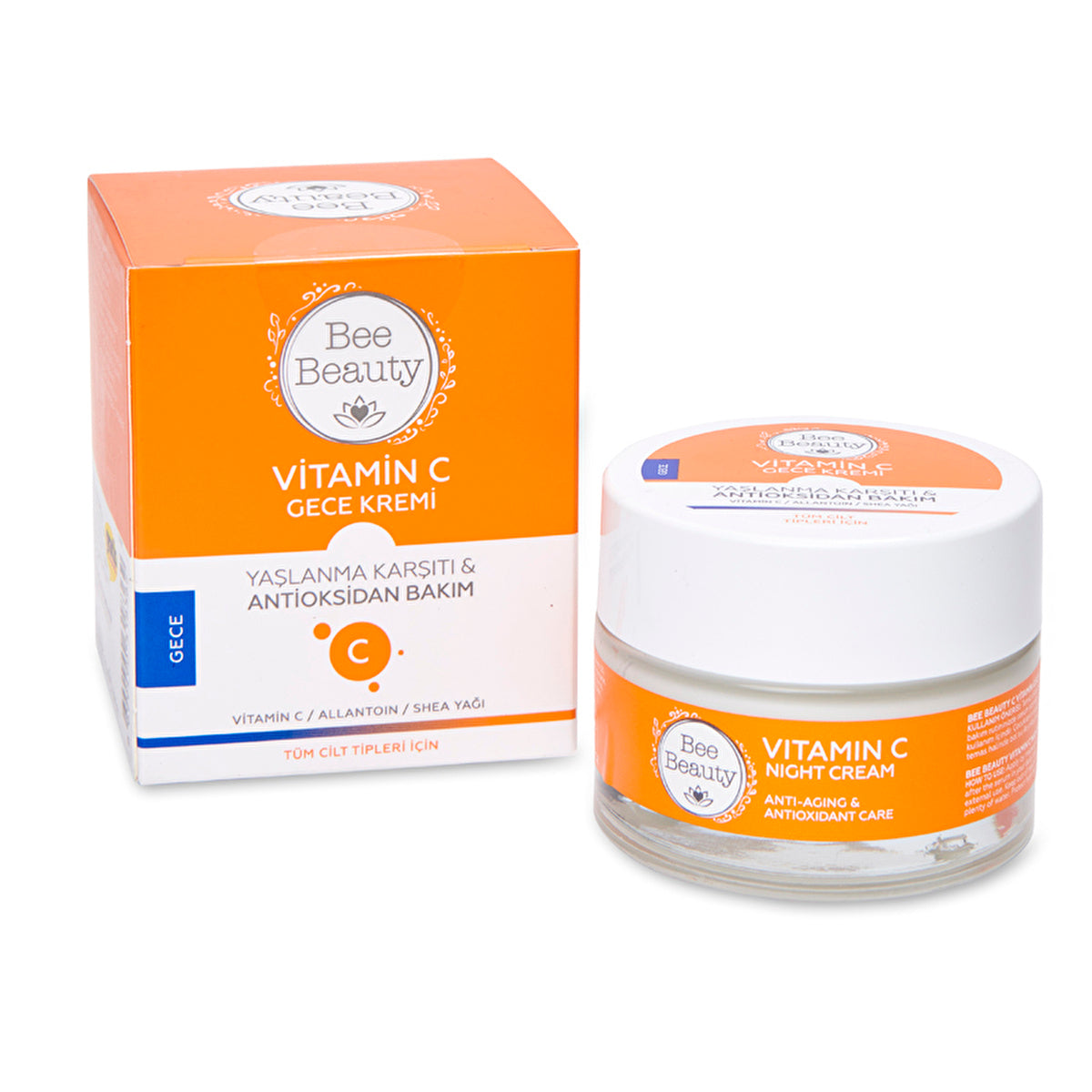 Bee Beauty Vitamin C Night Cream 50ml - Moisturizing Formula | Skincare - Image #2