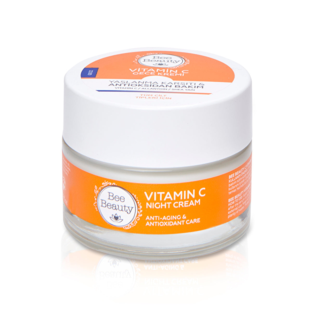 Bee Beauty Vitamin C Night Cream 50ml - Moisturizing Formula | Skincare - Image #1