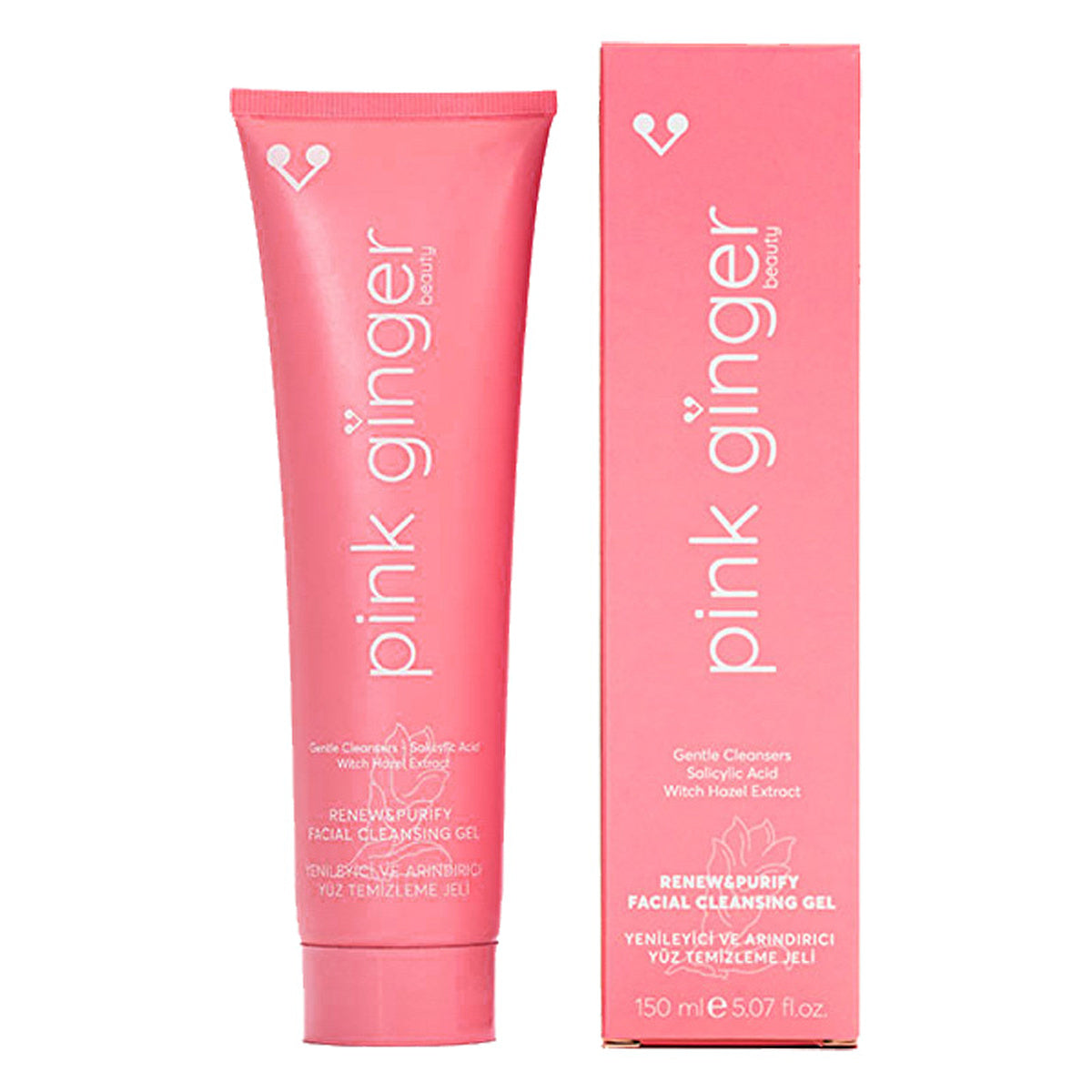 Pink Ginger Refreshing Cleansing Gel - 5oz | Gentle Cleanser