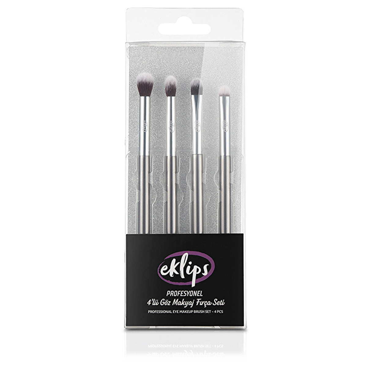 Eklips Professional Eyeshadow Brush Set 4PCS - Synthetic Bristles | Makeup Tools - Image #2