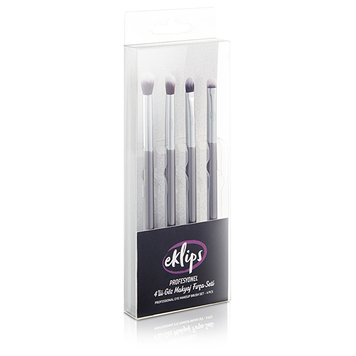 Eklips Professional Eyeshadow Brush Set 4PCS - Synthetic Bristles | Makeup Tools - Image #1