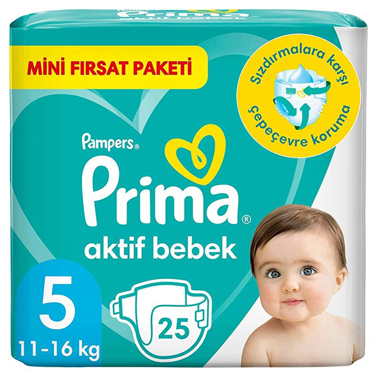 Prima Active Baby Diapers Size 5 - 25 Count | Ultra Absorbent