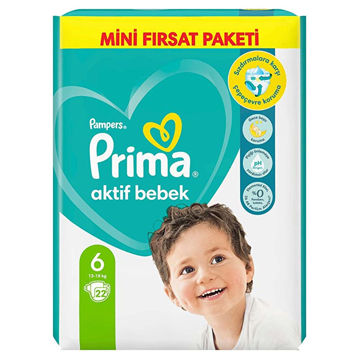 Prima Active Diapers Size 6 - 22 Count | Premium Baby Care