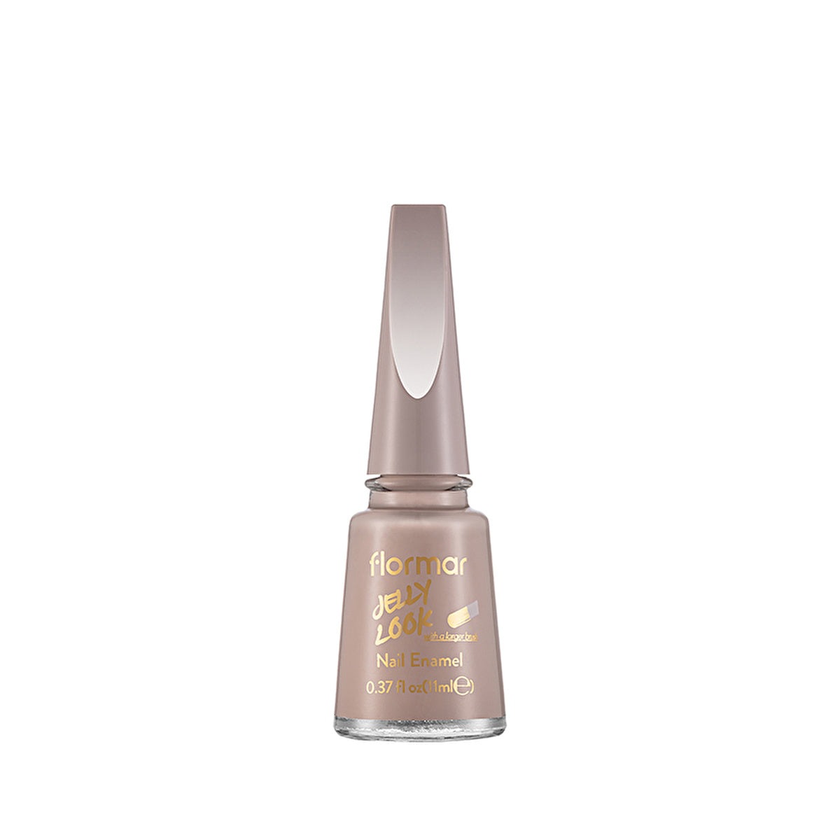 Flormar Jelly Look Intense Pigmented Nail Polish JL58 Milky - Gel Finish | 0.5 fl oz - Image #3