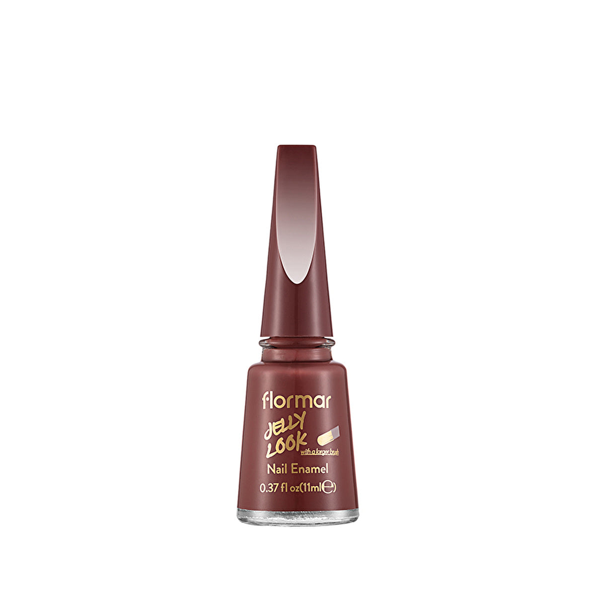 Flormar Jelly Look Nail Polish Plum It Up - Intense Pigmentation | 0.5 Fl Oz - Image #3