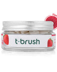 T-Brush Strawberry Flavored Toothpaste Tablets - Fluoride | Vegan - Image 
