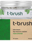 T-Brush Spearmint Toothpaste Tablets with Fluoride - Eco-Friendly - Image 