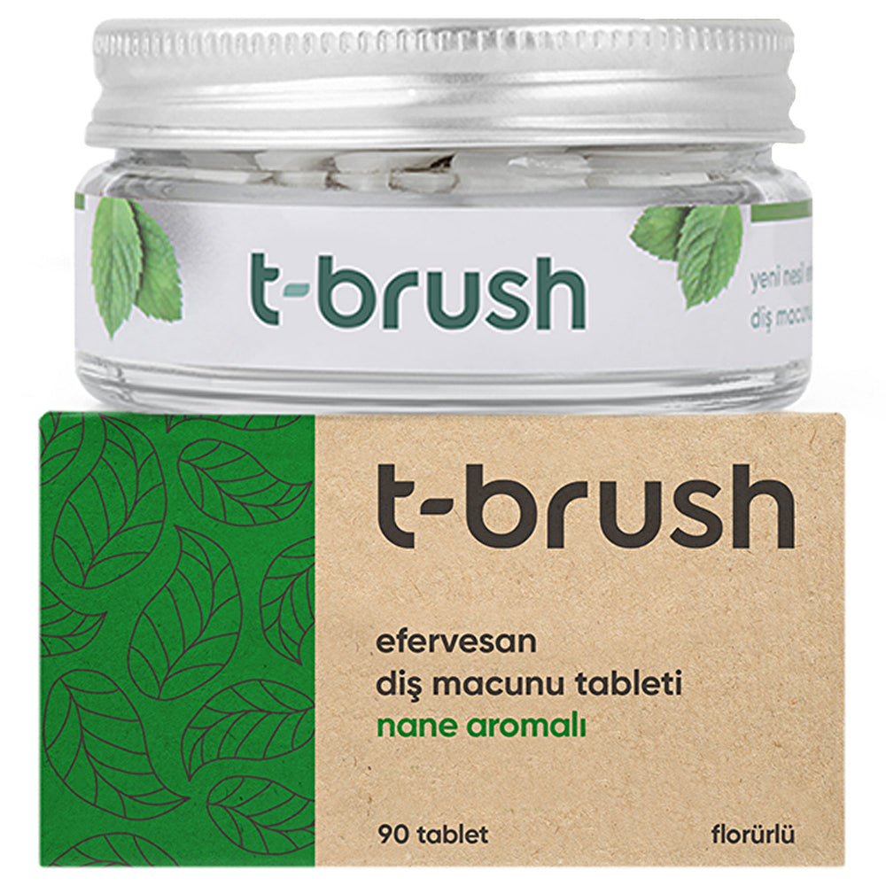 T-Brush Spearmint Toothpaste Tablets with Fluoride - Eco-Friendly - Image #2