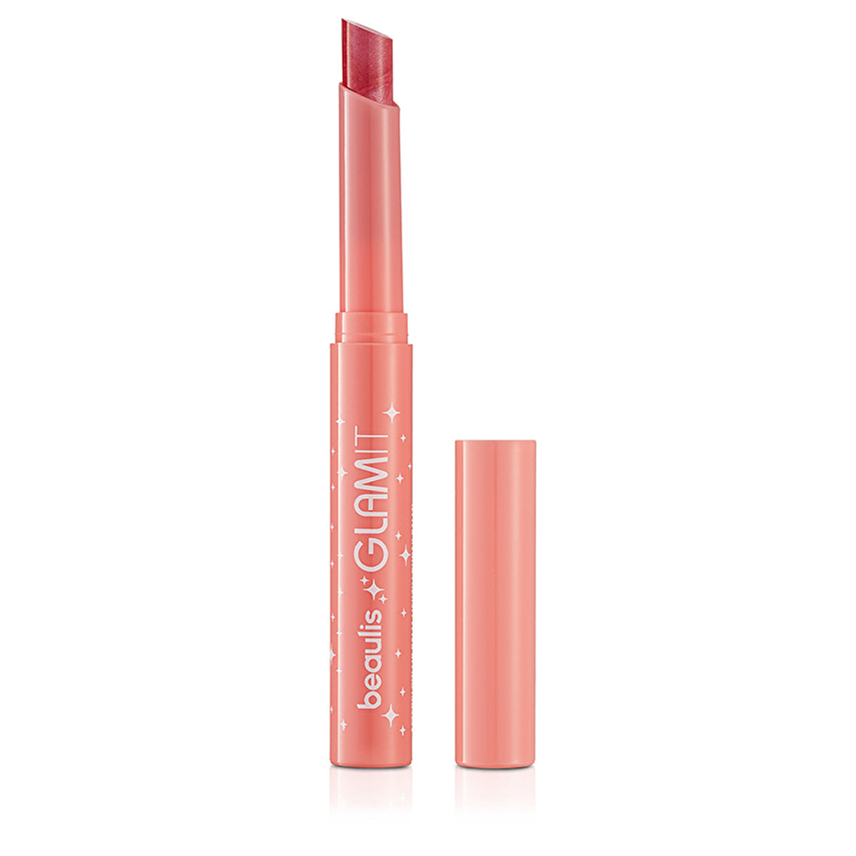 Beaulis Glam It Shimmering Lip Balm 626 Magenta - Hydrating Tint | 0.14 Oz