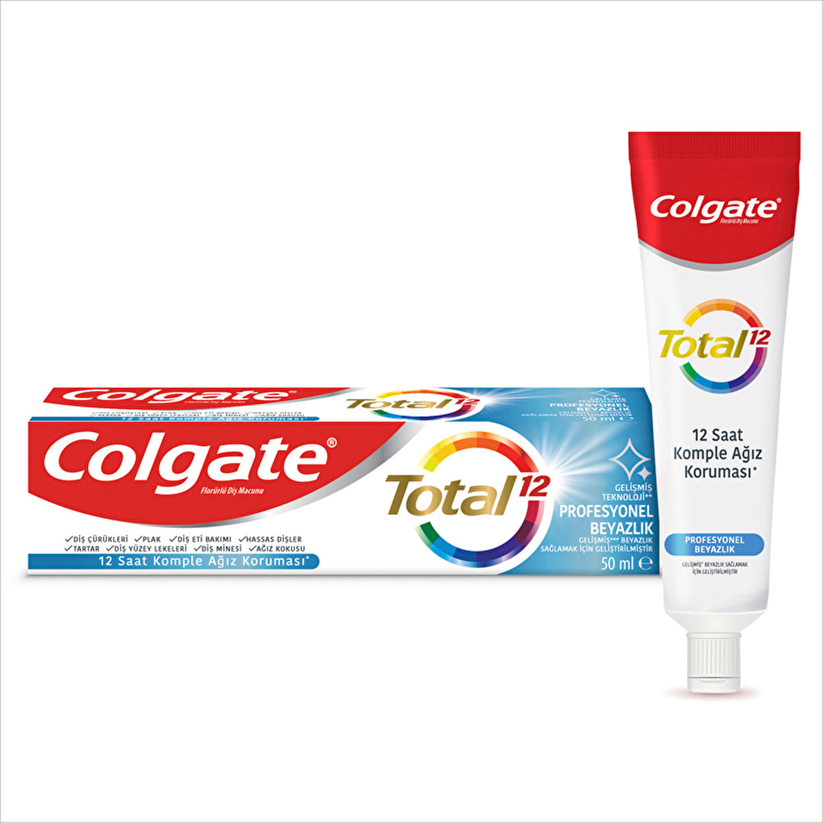 Colgate Total Professional Whitening Toothpaste 50ml - Advanced Formula - Image 