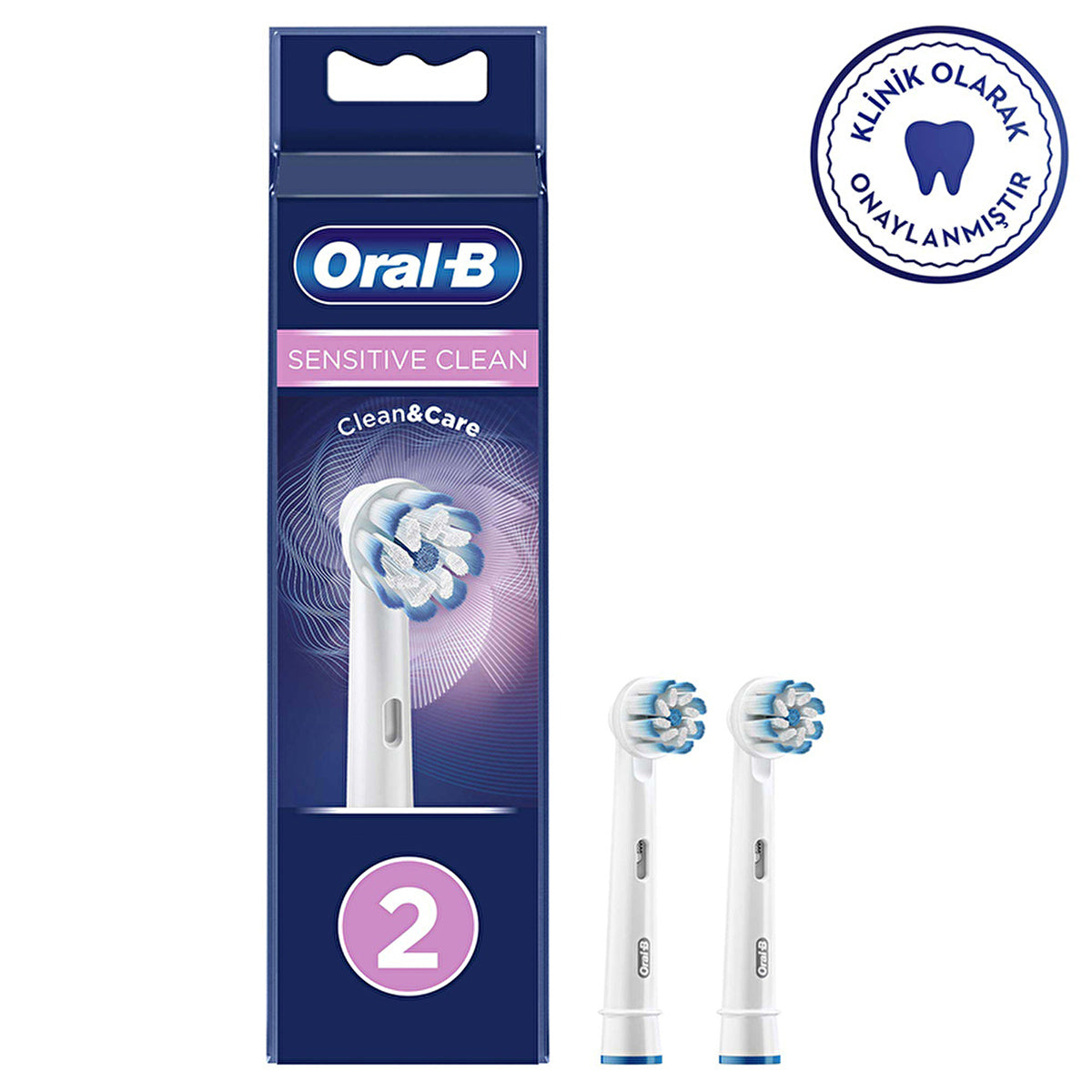 Oral-B Sensitive Replacement Brush Heads - 2 Pack | Premium Clean - Image #1