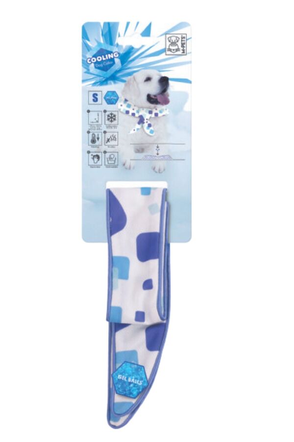 M-Pets Cooling Dog Collar Freezable Refreshing Wrap Small