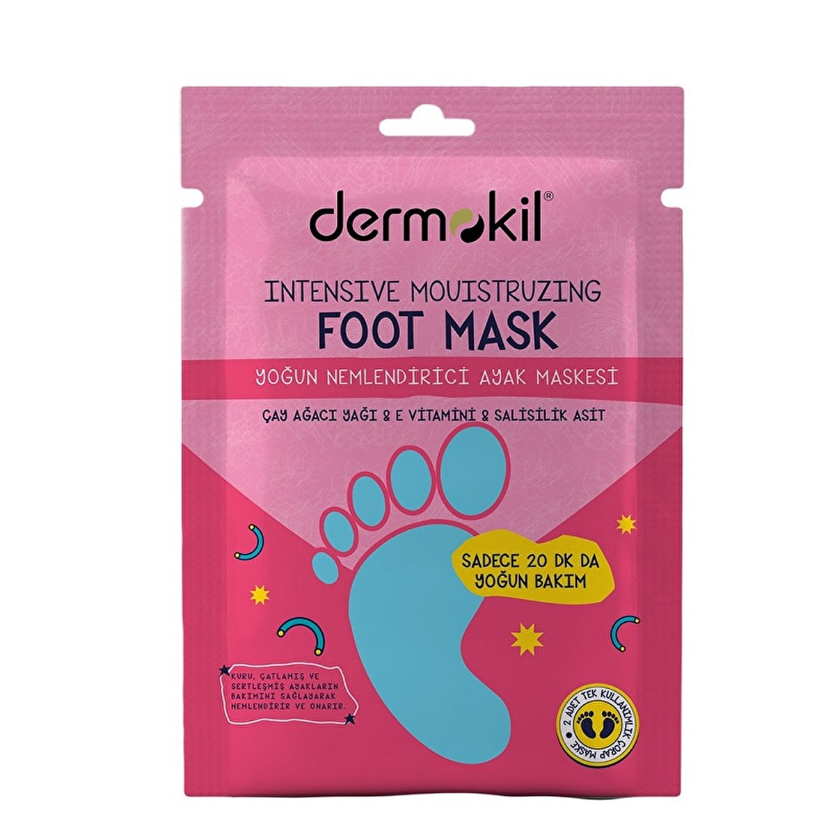 Dermokil Intensive Moisturizing Foot Mask 30ml | Deep Hydration