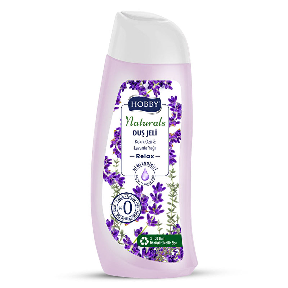 Hobby Naturals Relax Thyme Extract Lavender Shower Gel 500ml - Image #1