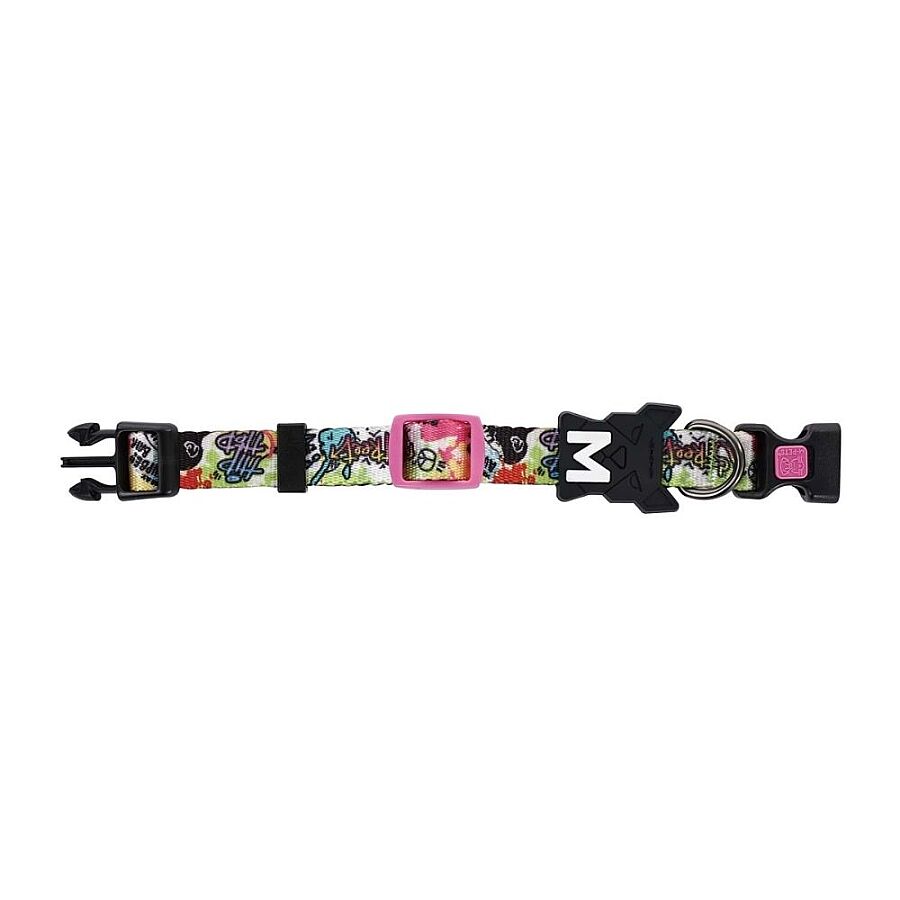 M-Pets Urbanstyle Graffiti Dog Collar Adjustable XS