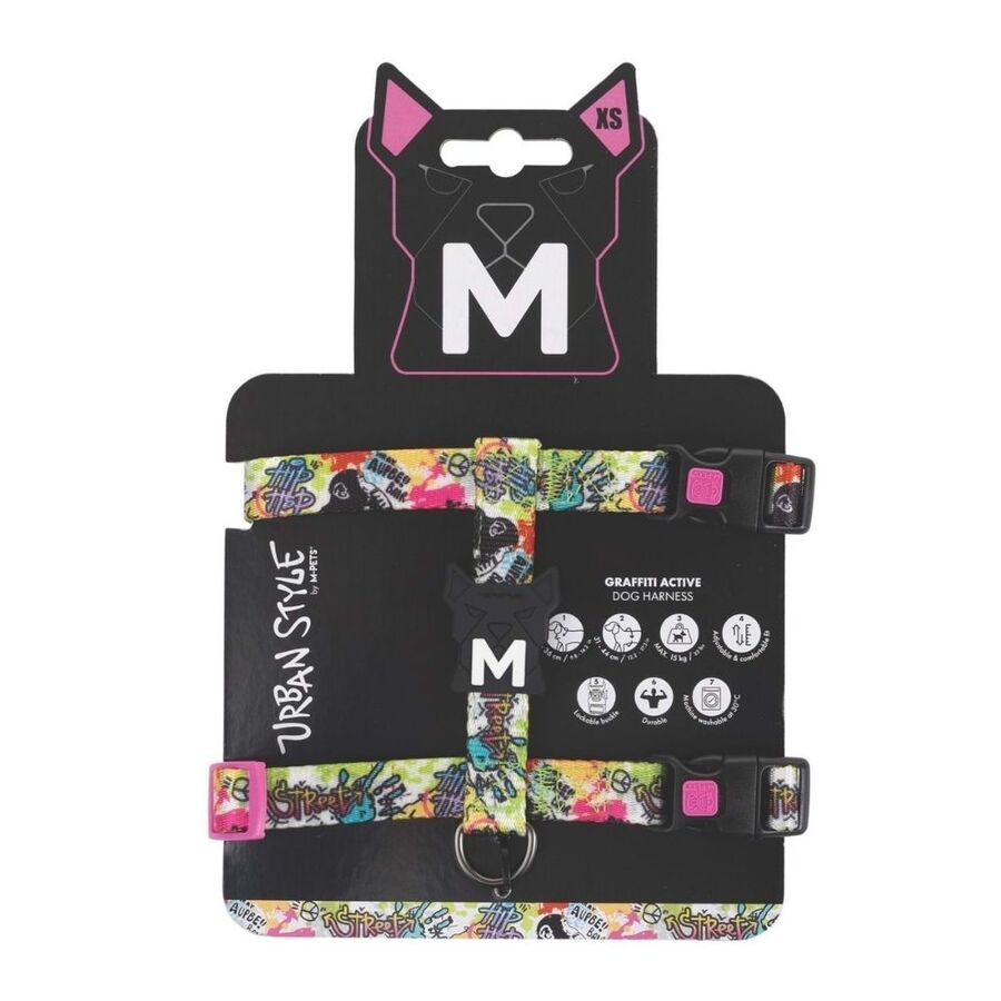 M-Pets Urbanstyle Graffiti Active Dog Harness XS