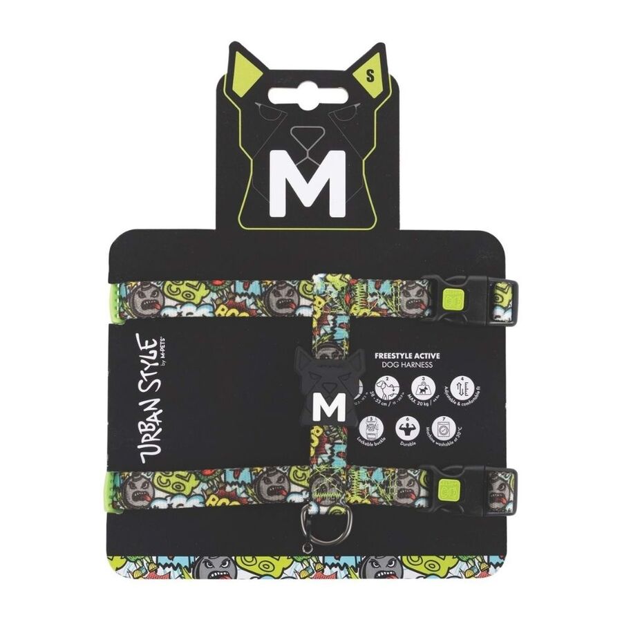 M-Pets Urbanstyle Active Dog Harness Multicolor Small