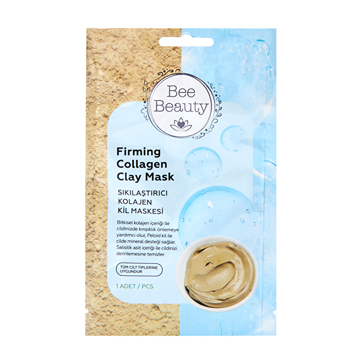 Bee Beauty Collagen Clay Mask - Tightening Facial Treatment | All Skin Types