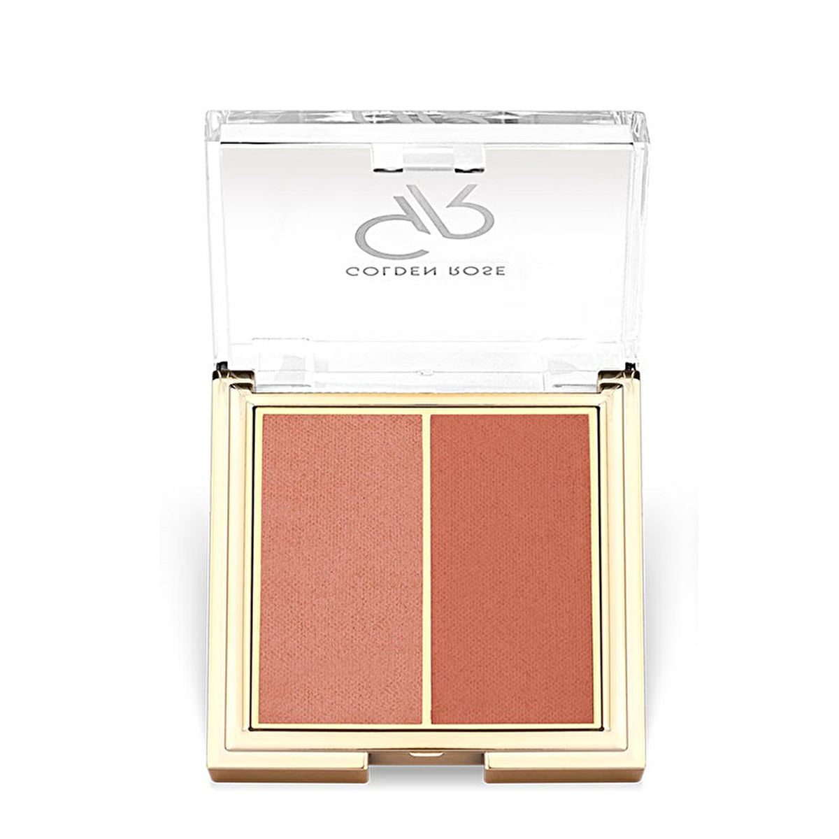 Golden Rose Iconic Blush Duo No: 02 Peachy Coral - 2 Shades | Blush Palette - Image #1