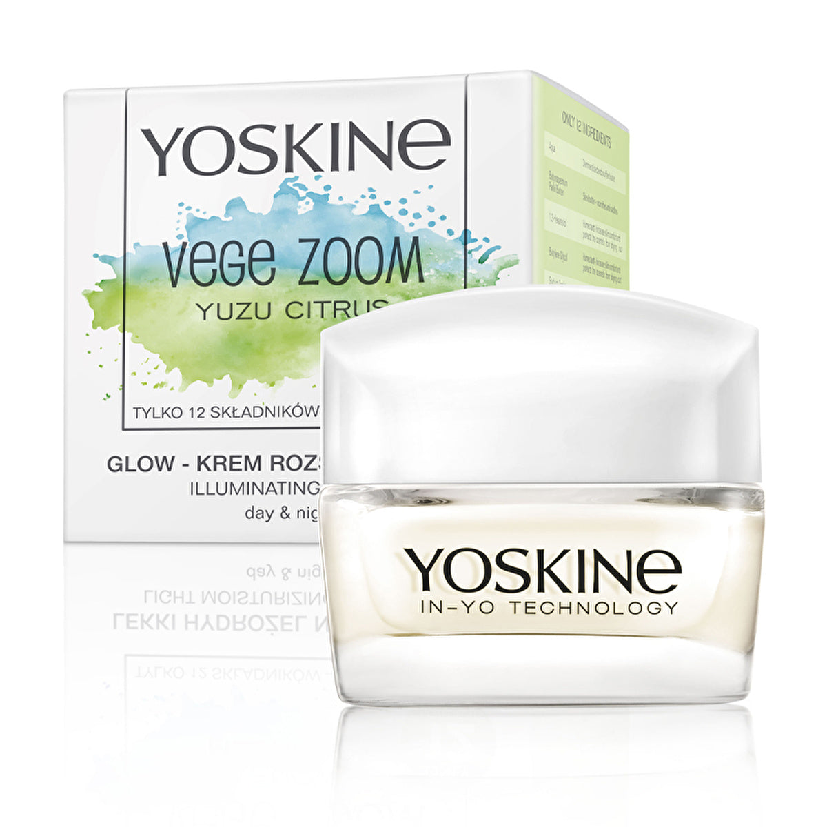 Yoskine Vege Zoom Illuminating Day & Night Cream 50ml - Hydrating