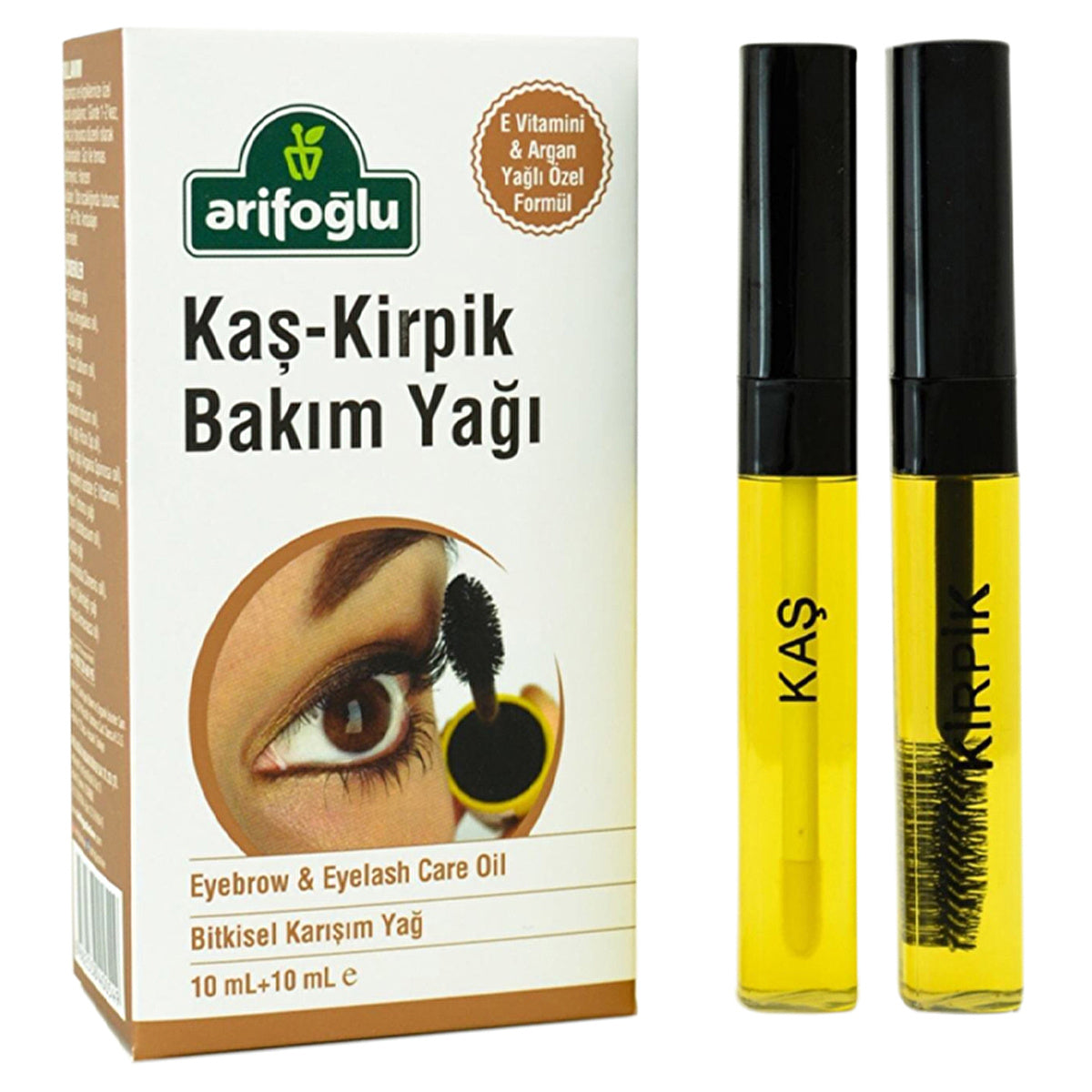 Natural Eyebrow and Eyelash Care Oil - 10ml | Arifoğlu - Image #1