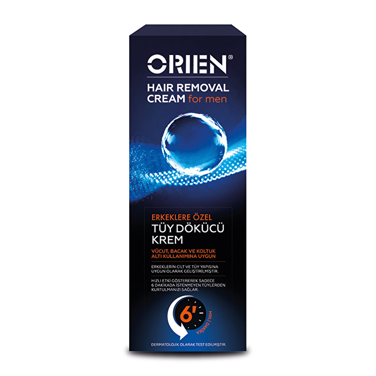 Orien Men Hair Removal Cream 100ml - Smooth Skin Formula | Dermatologically Tested