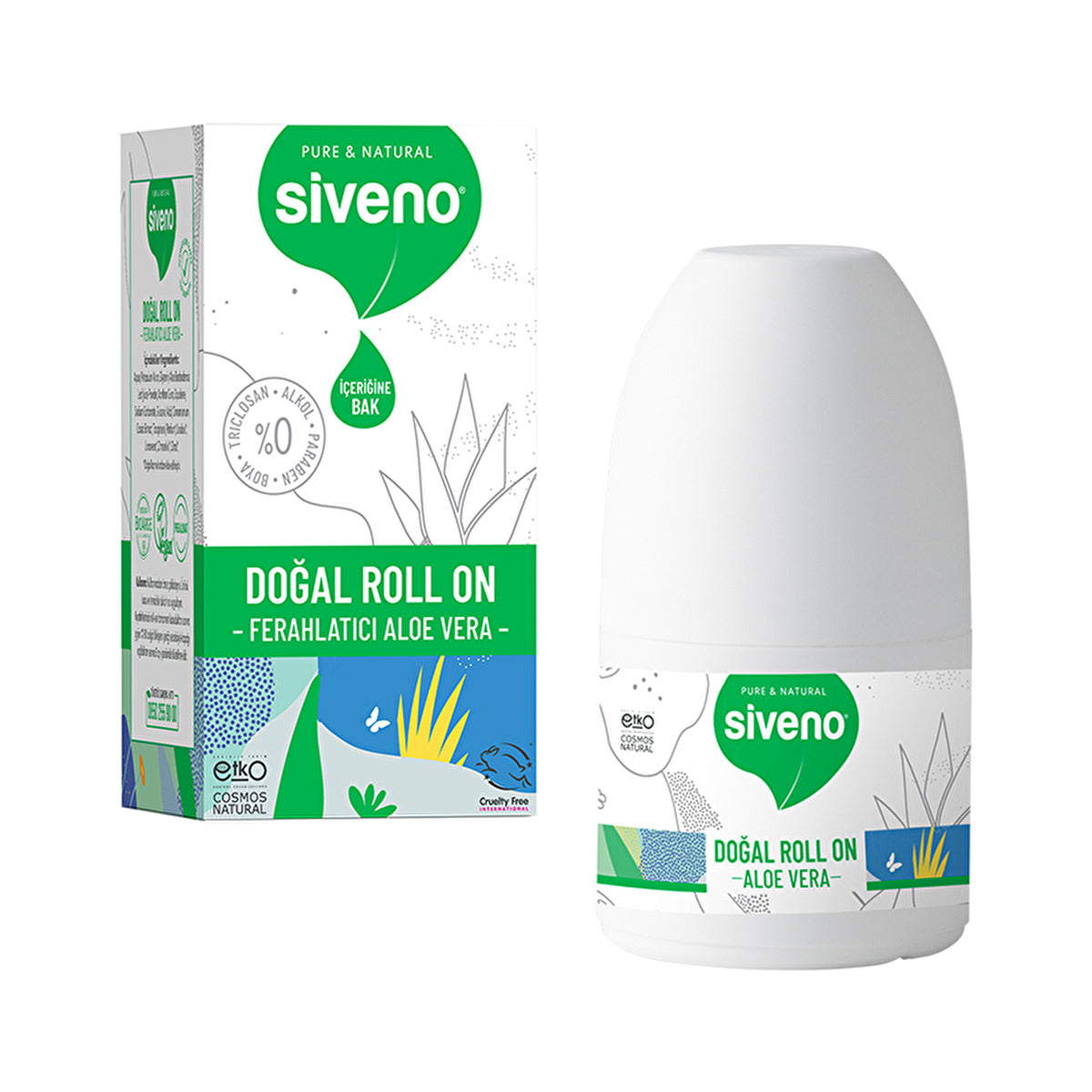 Siveno Natural Aloe Vera Women Deodorant - 50ml | Eco-Friendly