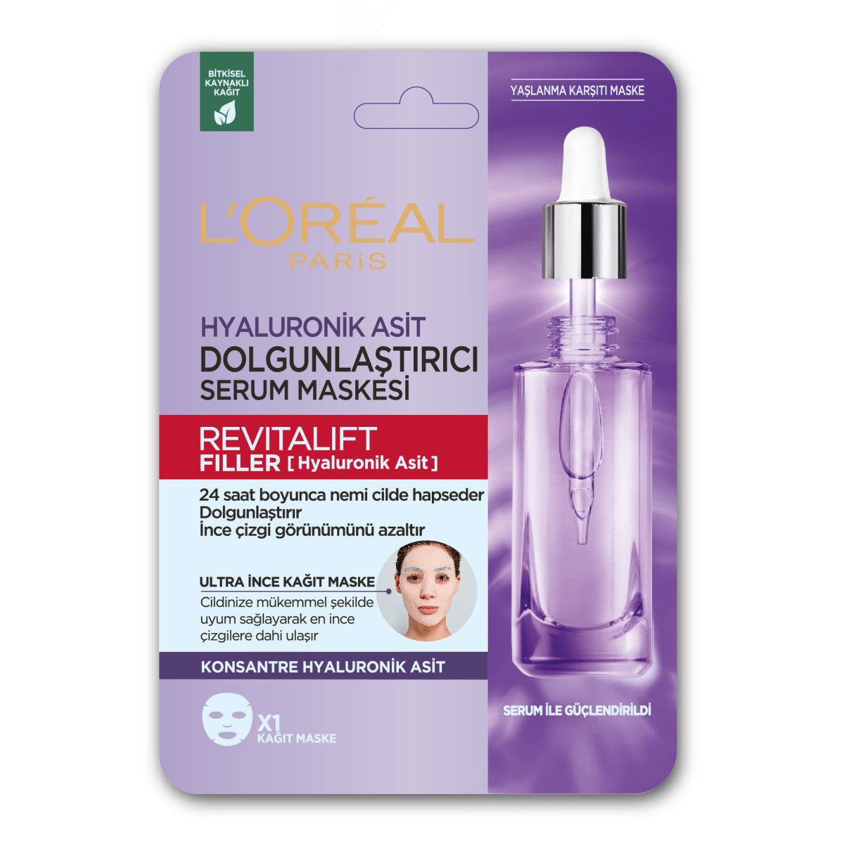 L'Oreal Paris Revitalift Filler Hyaluronic Acid Mask - Hydrating | 1 Mask