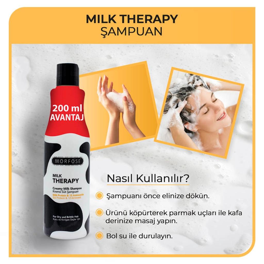 Morfose Milk Therapy Shampoo for Dry Hair 700 ml