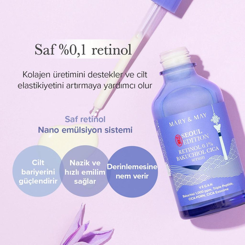 Mary & May Retinol & Bakuchiol Cica Face Serum for Aging Care 80 ml
