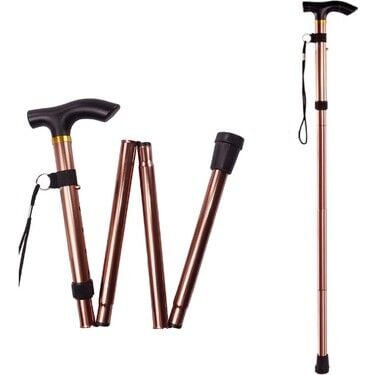 Iron Medical Foldable and Adjustable Walking Cane 260g