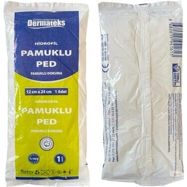 Dermateks Steril Cotton Pad High Absorbency 12cm x 24cm