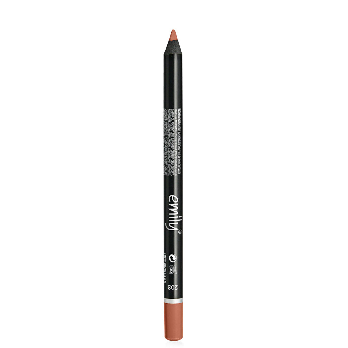 Emily Long Lasting Lip Pencil 203 - High Quality Lip Liner | Rich Color