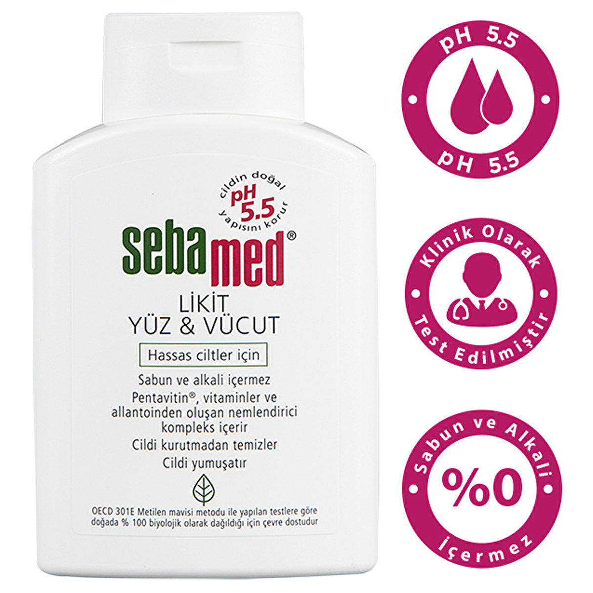 Sebamed Liquid Face & Body Cleanser 200ml - pH 5.5 | Gentle Formula