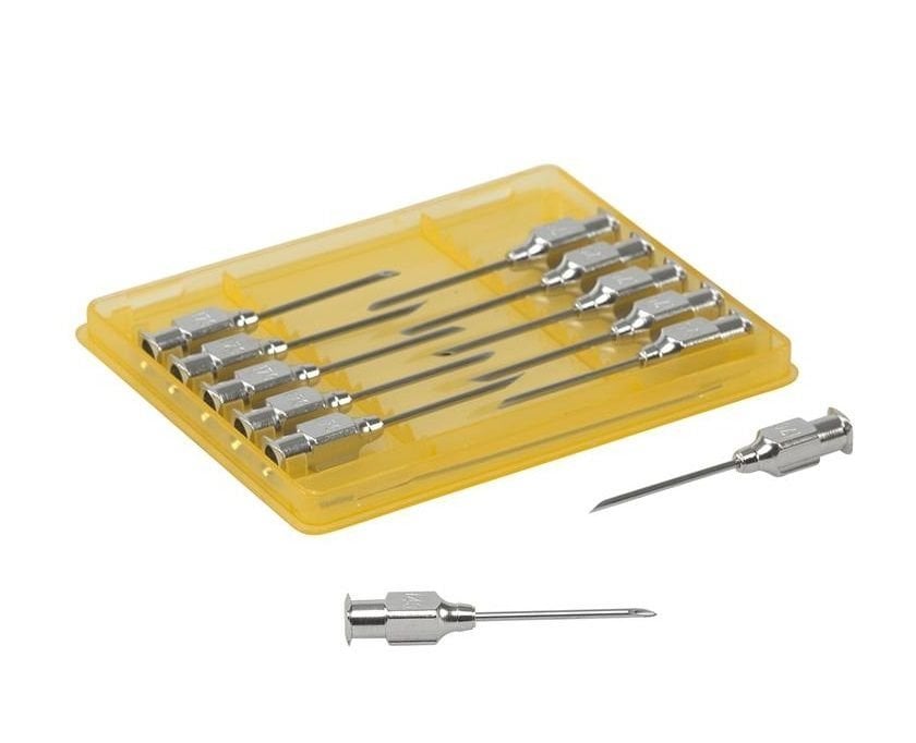 Kruuse Vet Injector Needles Durable Luer-Lock 17G x 1 12pk