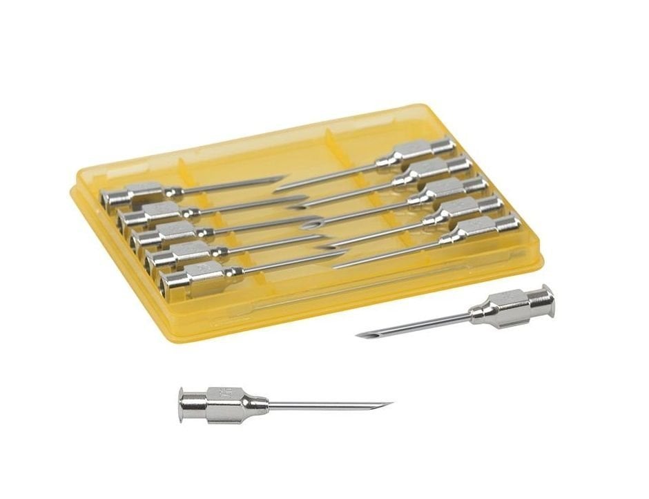 Kruuse Vet Hypodermic Injection Needles 15G x 1 Inch 12 Pack