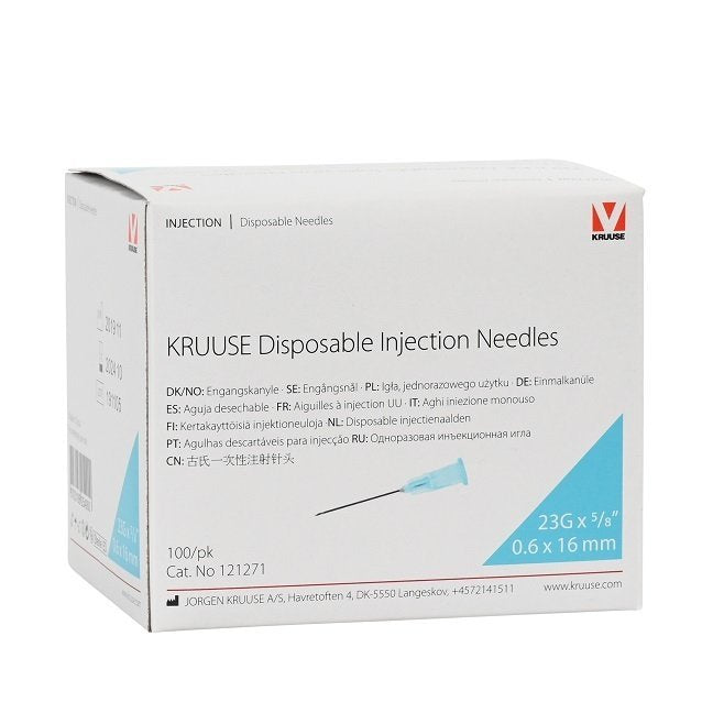 Kruuse Sterile Injection Needles for Veterinary Use 100 Count