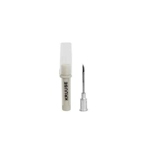 Kruuse Disposable Needles with Aluminum Hub 1.6x25mm 100 Count