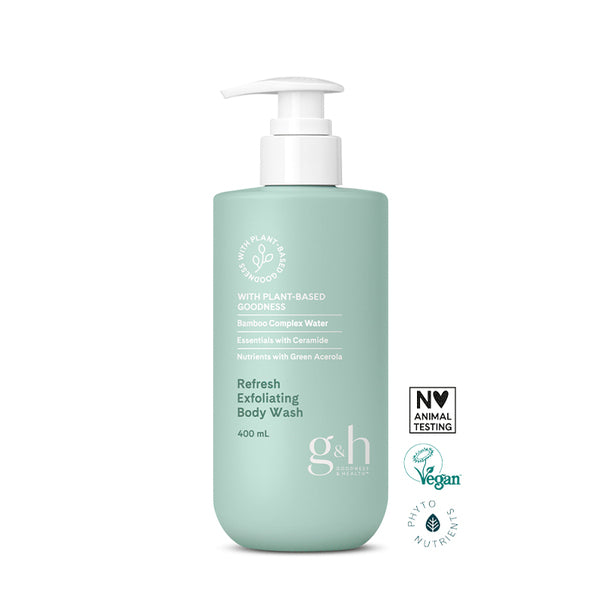 G&H Refresh Exfoliating Body Wash, 400 ml
