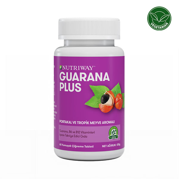 Nutriway Guarana Plus Tropical Fruit &amp; Orange, 60 Tablets