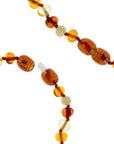 Babyjem Baby Amber Necklace for Teething Relief - Natural Amber Jewelry for Babies, Teething Accessories - Baby Care