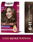 Palette Deluxe Ash Chocolate Brown Hair Dye 611 115 ml