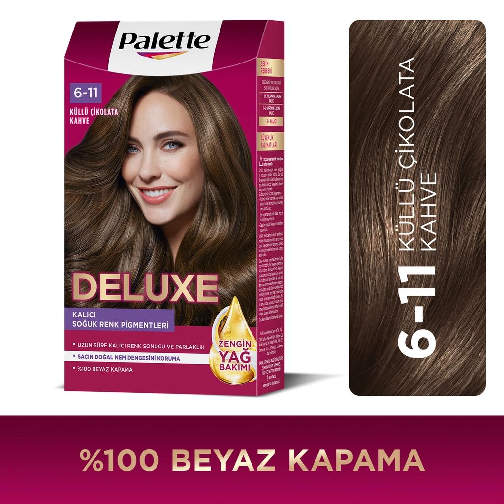 Palette Deluxe Ash Chocolate Brown Hair Dye 611 115 ml